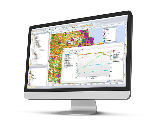 Atoll Automatic Cell Planning results in the map view